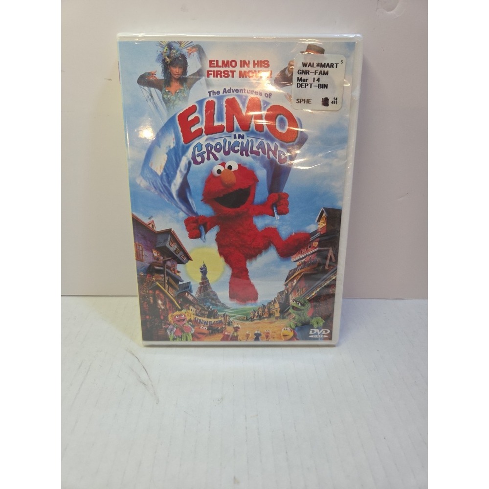 The Adventures of ELMO‎ in GROUCHLAND (DVD, 1999) ELMO 1st Movie, Sealed NEW